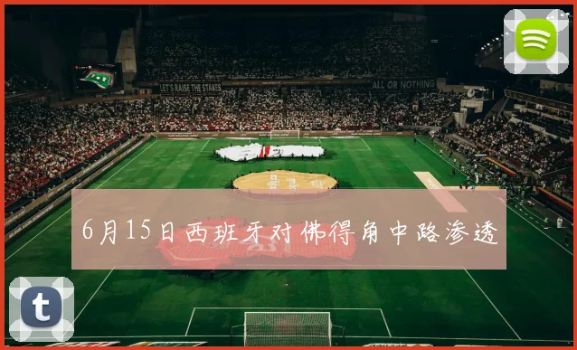 6月15日西班牙对佛得角中路渗透