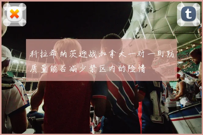 科拉希纳茨迎战加拿大一对一盯防质量能否减少禁区内的险情